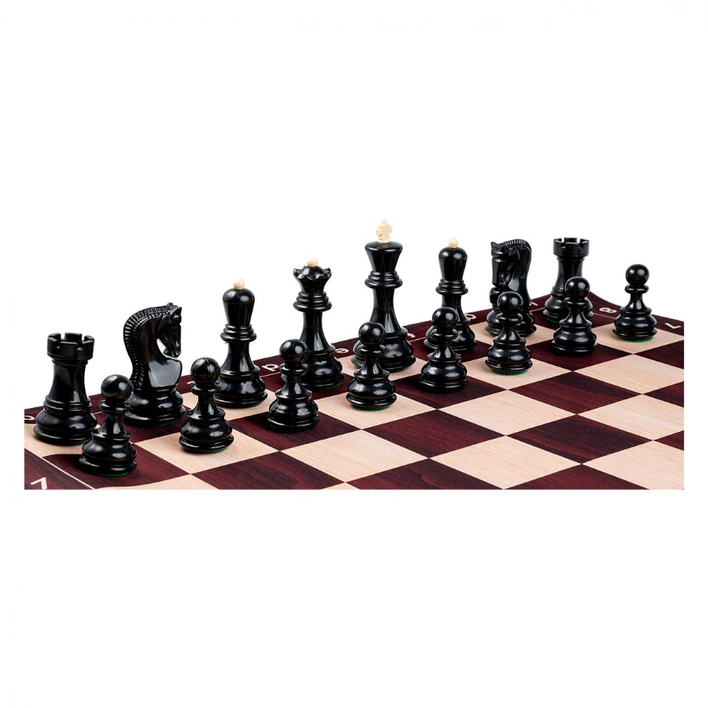 Combo set Zagreb: Set Piese Șah Zagreb cu Tabla  Mousepad Imitatie lemn [3]
