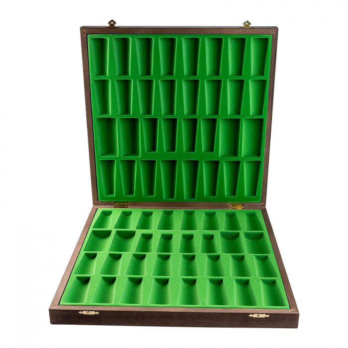 Cutie cu tabla sah din lemn - wenge - Imperfect [4]