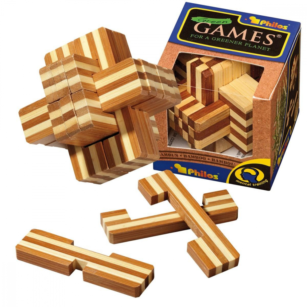 Puzzle 3D lemn - Devils Knot, Bambus [2]