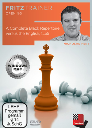 DVD: A Complete Black Repertoire versus the English, 1…e5 – Nicholas Pert ChessBase reduceri cadouri de Mos Nicolae & Mos Crăciun 2021