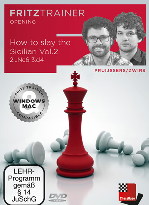 DVD : How to slay the Sicilian Vol. 2 -  2...Cc6 3. d4 - Pruijssers   Zwirs