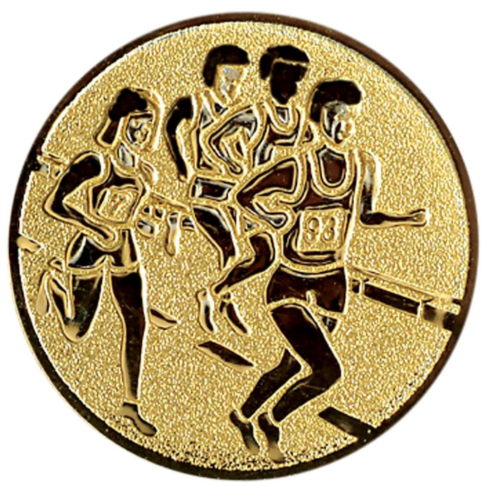 Emblema medalie cupa simbol Atletism 25mm, aurie