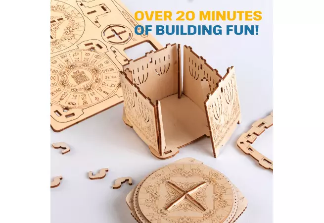 ESC WELT - Cutie tip Puzzle de lemn - CUTIE SECRETĂ- 3D Puzzle cu compartiment SECRET - Lemn ecologic [3]
