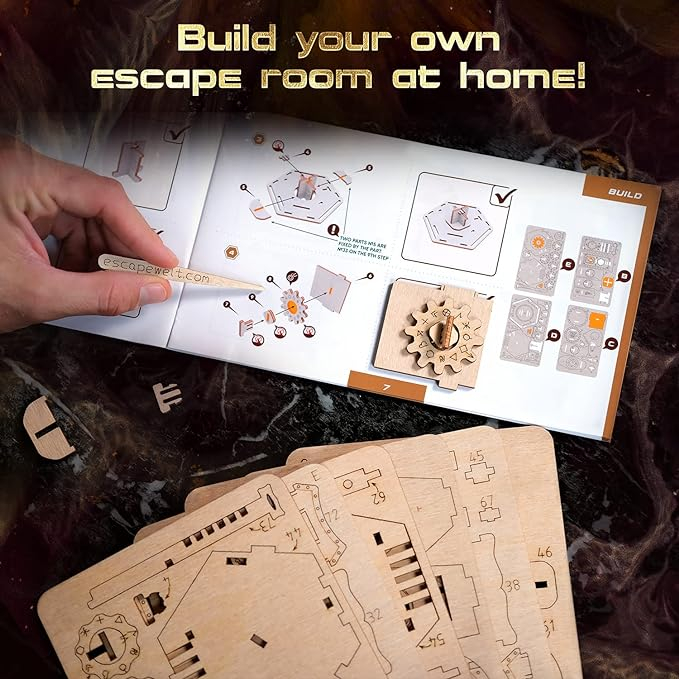 ESC WELT - Fort Knox Box Pro - 3 IN 1 Puzzle cu compartiment SECRET -  Puzzle lemn 3D [4]