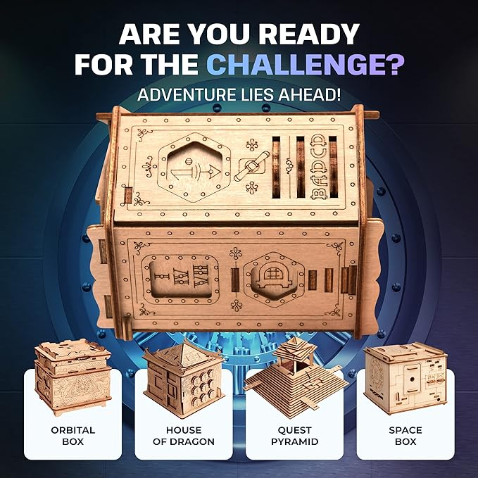 ESC WELT Fort Knox Box Pro - 3D Puzzle cu compartiment SECRET - Cadouri pentru adulți și copii [4]