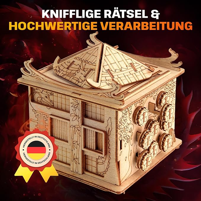 ESC WELT - House of Dragon - 3D Puzzle cu compartiment SECRET - Joc de gândire pentru adulți și adolescenți - Lemn ecologic [4]
