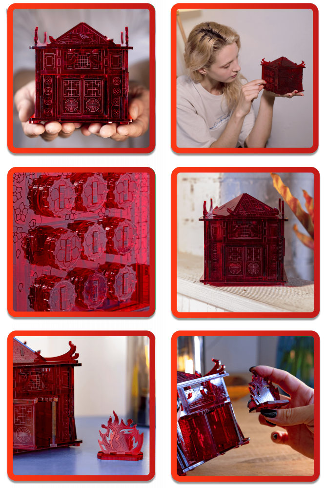 ESC WELT - House of the Dragon FireHeart - Puzzle 3D Plexiglas - Colecție Limitată [2]