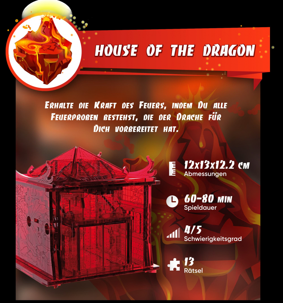 ESC WELT - House of the Dragon FireHeart - Puzzle 3D Plexiglas - Colecție Limitată [3]
