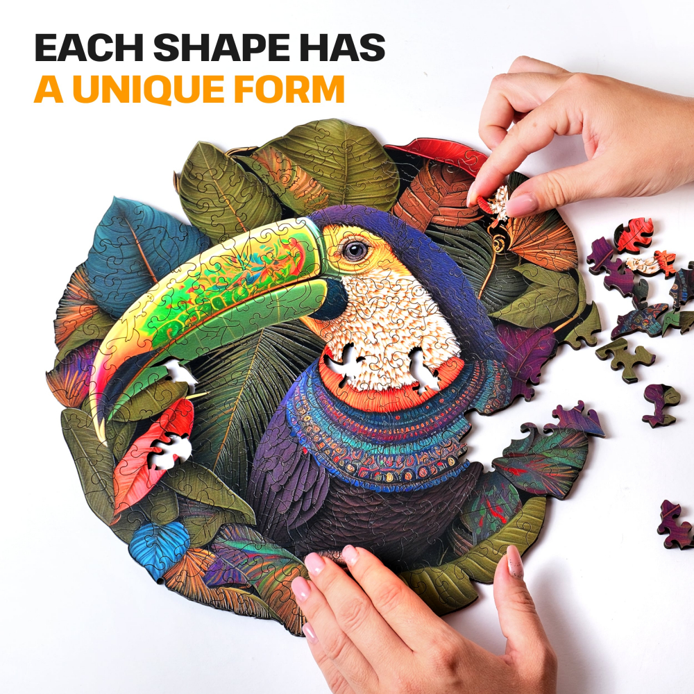 ESC WELT - TOUCAN - Puzzle colorat din lemn pentru adulți și copii 200 / 300 / 500 piese [3]