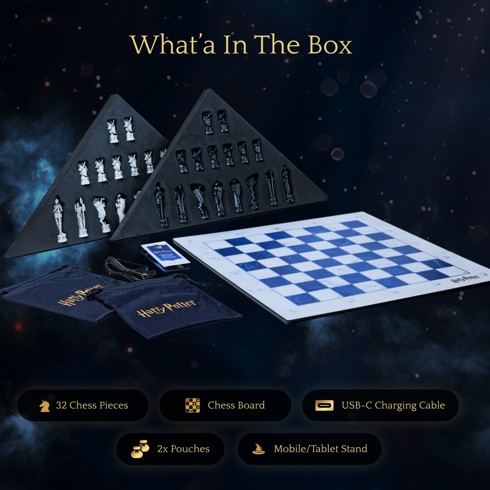 GoChess Harry Potter Wizard Mini - Tabla de Sah Electronica Colectie Licentiata cu LED si AI [7]