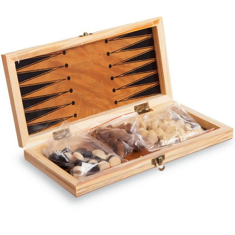 Joc 3in1 - Sah, Dame si Table - 24x24cm [2]