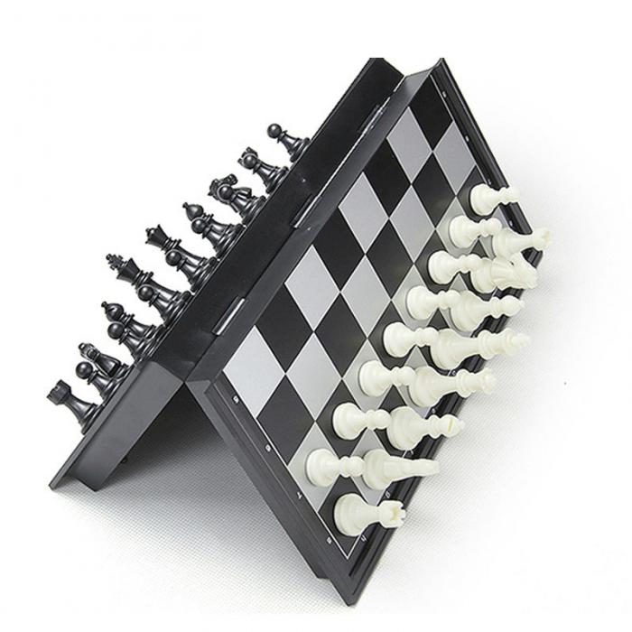 Joc de sah, table si dame magnetic - compact, 31.5 x31.5 cm [3]