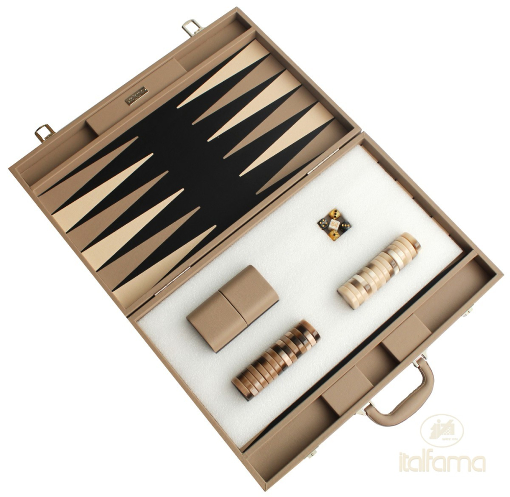 Joc de table/backgammon  Italfama, Beige  53x35x8 cm [2]