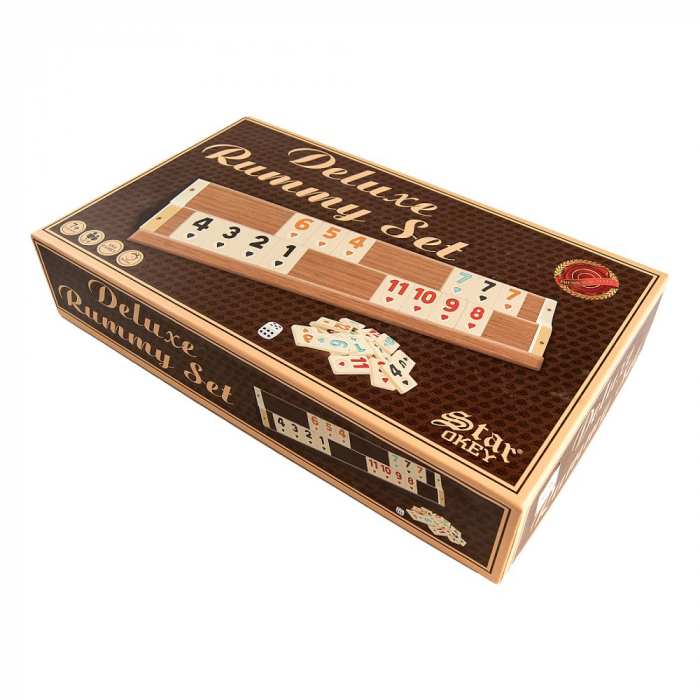 Joc remi/rummy din lemn DELUXE - Desigilat [3]