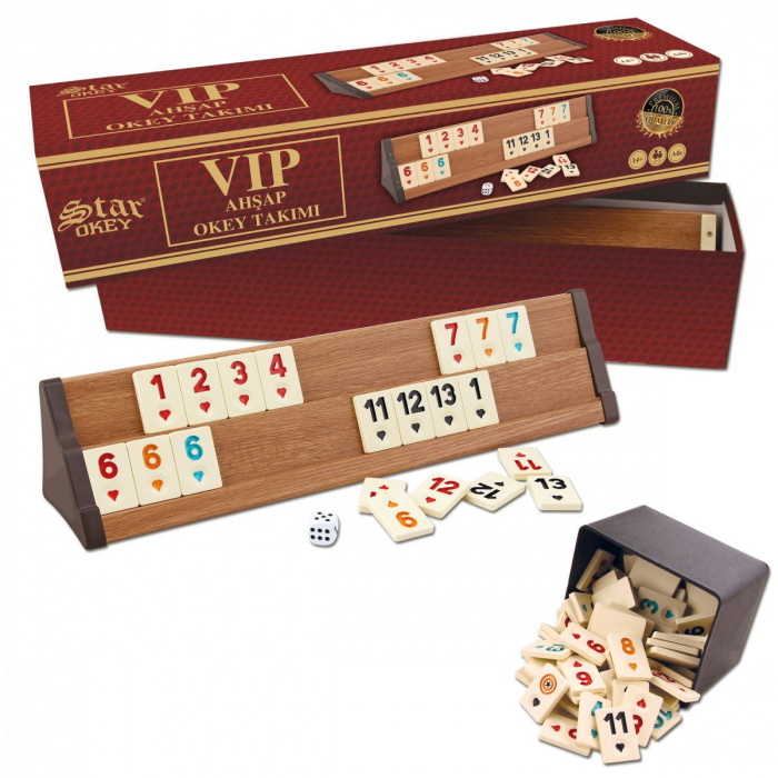 Joc remi / rummy din lemn VIP Star [3]