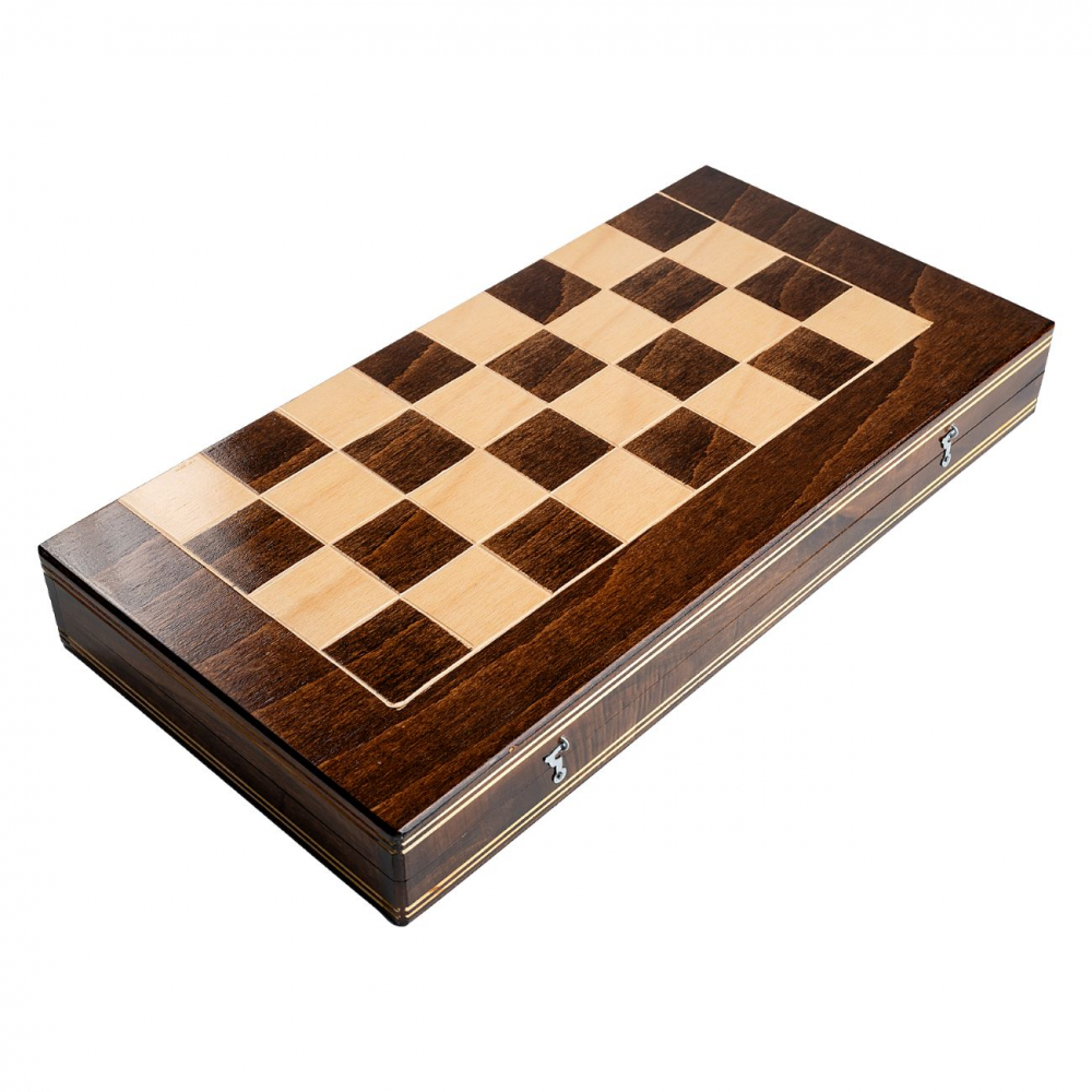 Joc Sah si Table Medias, 44 cm, maro [3]