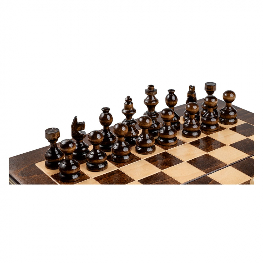 Joc Sah si Table Medias, 44 cm, maro [5]