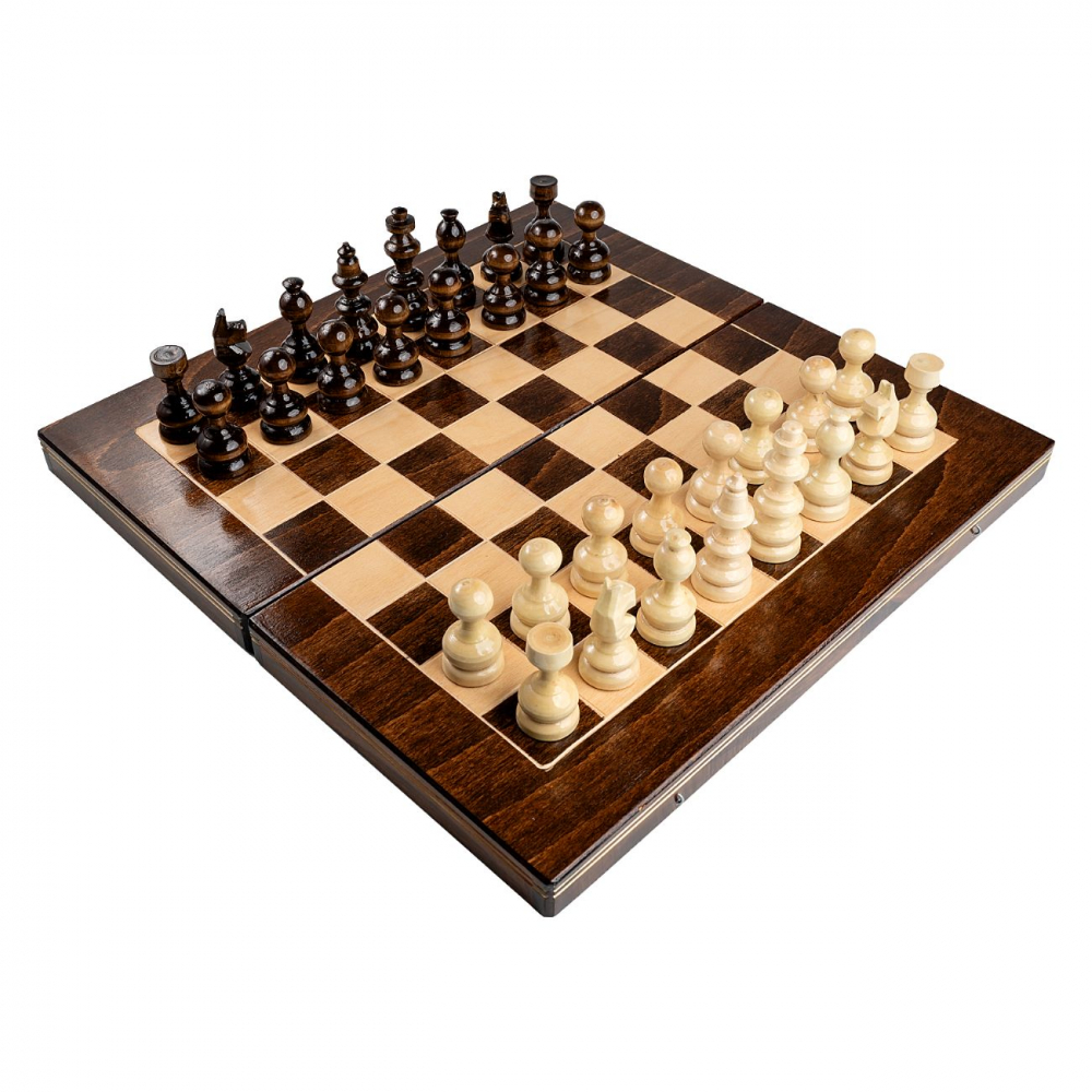 Joc Sah si Table Medias, 44 cm, maro [2]