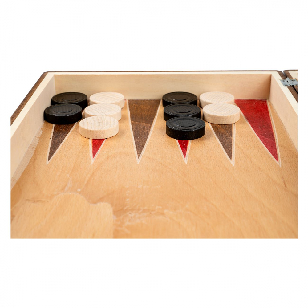 Joc Sah si Table Medias, 44 cm, maro [7]