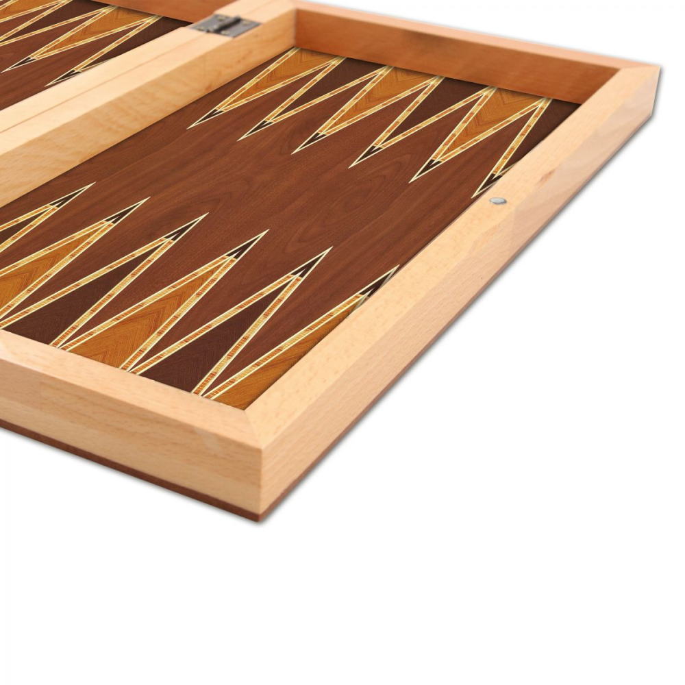 Joc table/backgammon din lemn solid de nuc [3]