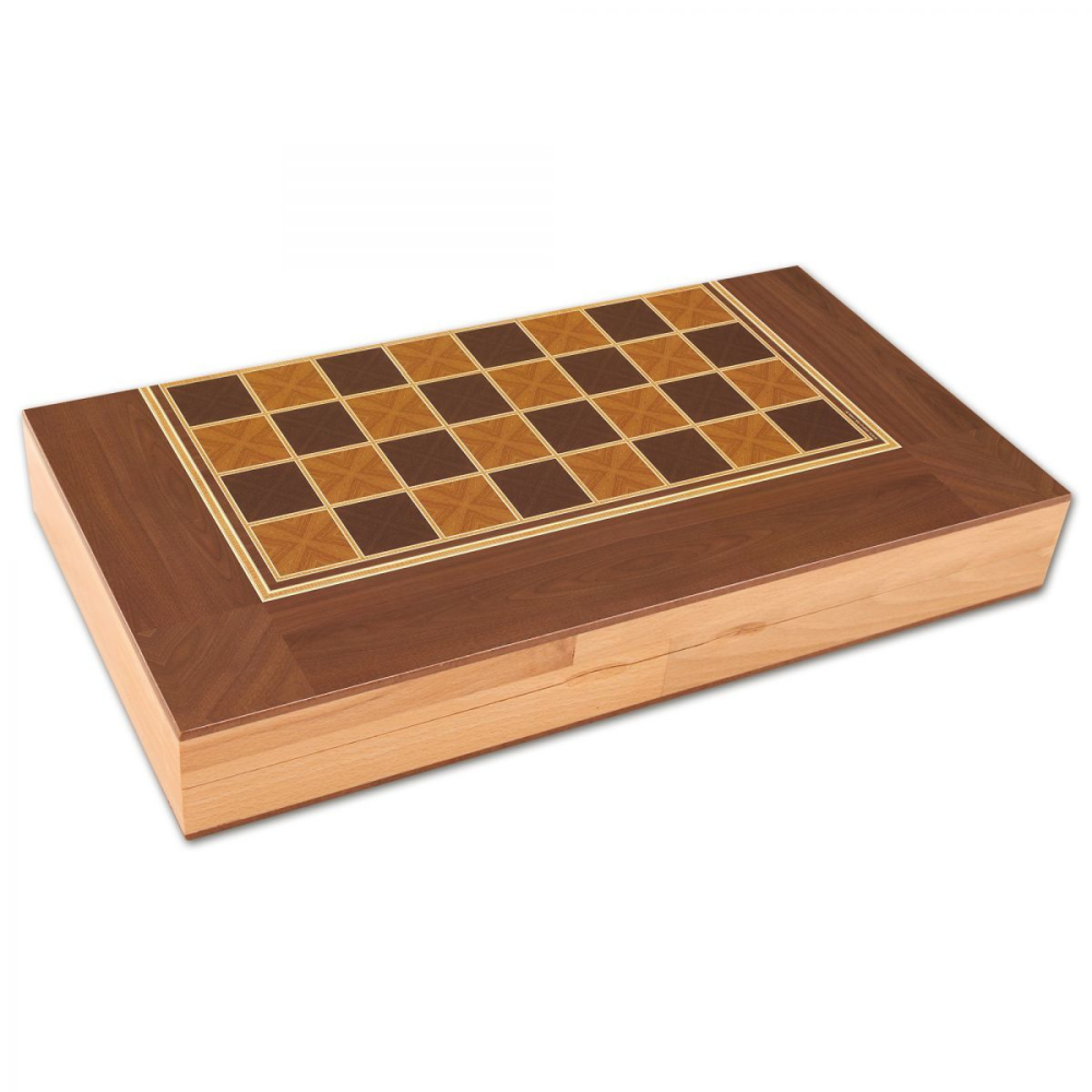 Joc table/backgammon din lemn solid de nuc [4]