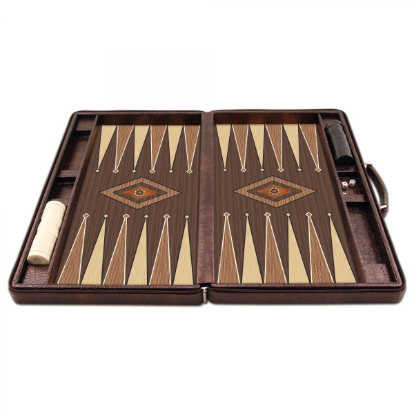 Joc table/backgammon - Star Leather - Mare - 48x60 cm [2]