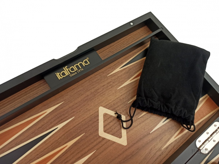Joc table/backgammon din lemn intarsiat 38x48 cm [7]