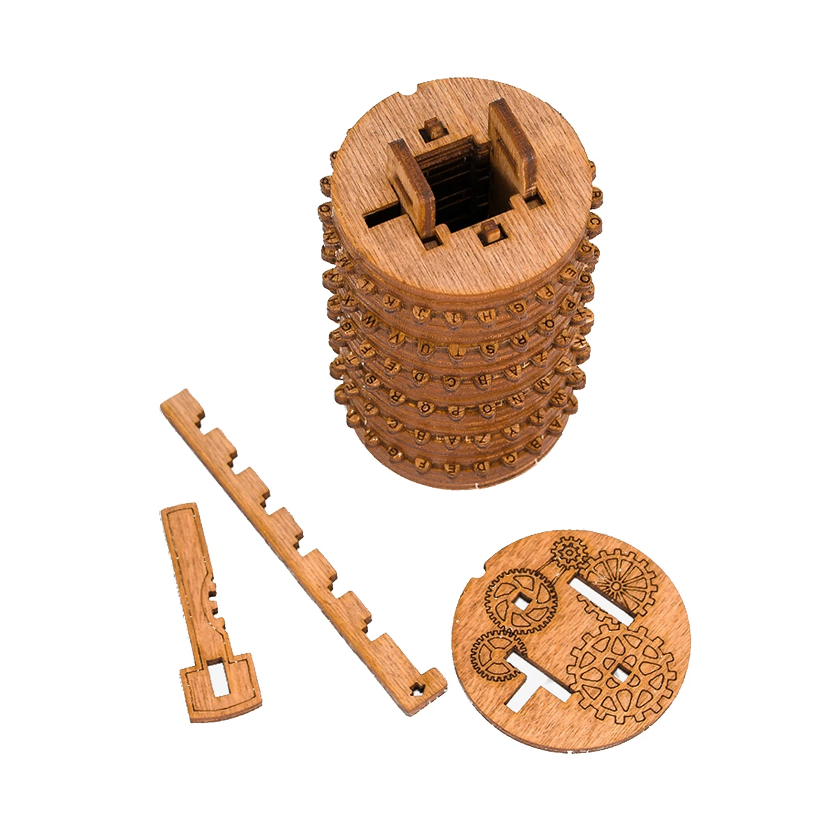 Kryptos - Cryptex Wooden Kit [3]