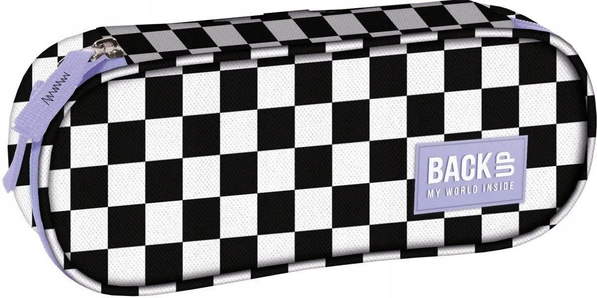 Penar oval BackUp, compartimentat, Model Tabla de sah, 23x9x5cm