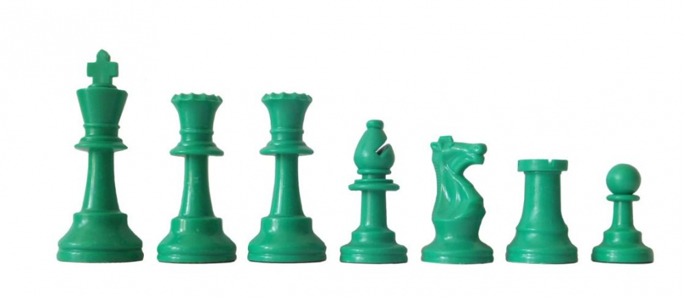 Piese de sah din plastic no. 6, light Rosu/Verde [2]