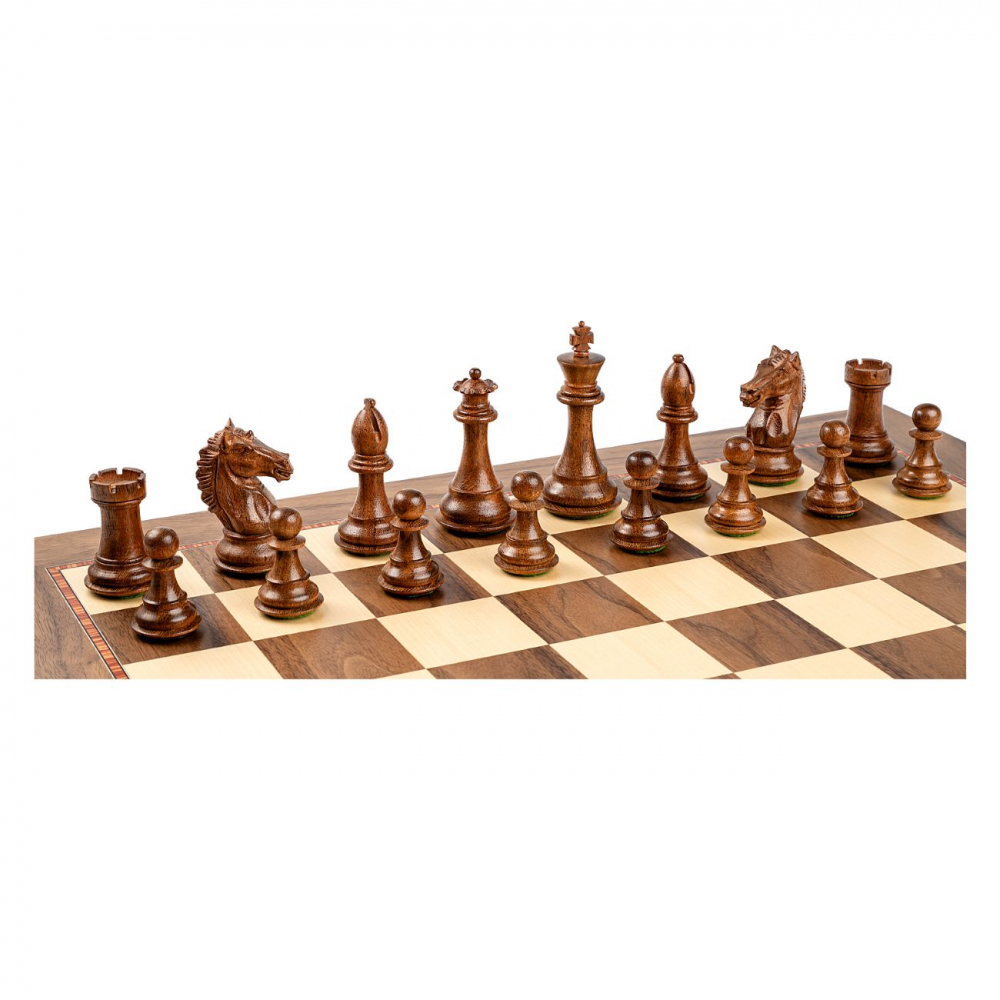 Piese lemn Staunton 6 Design Alban cu Tabla lemn nuc turnat 55mm [3]