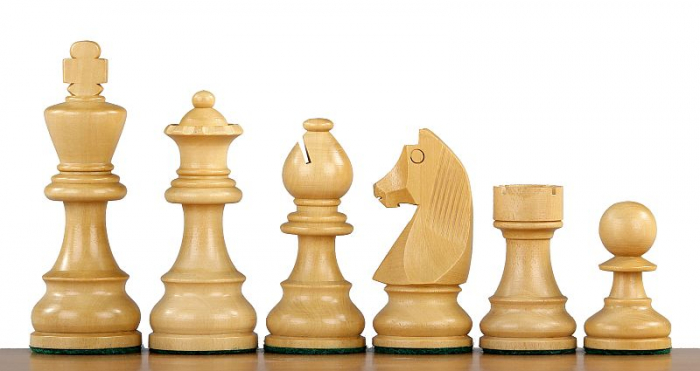 Set Piese sah lemn German Staunton 4 Clasic, single queen [2]