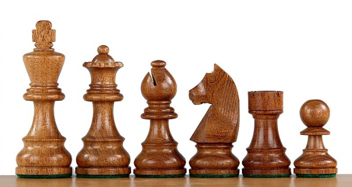 Set Piese sah lemn German Staunton 4 Clasic, single queen [3]