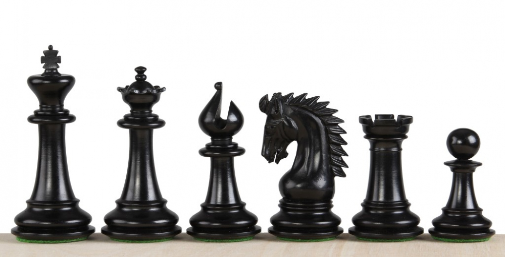 Piese sah lemn Staunton 6 Orient - Sheik (ebonised) [2]