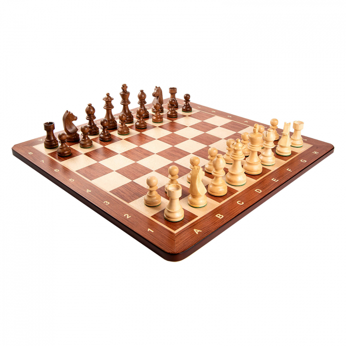 Piese sah Staunton 5 German Clasic cu tabla de sah padauk 5 [3]