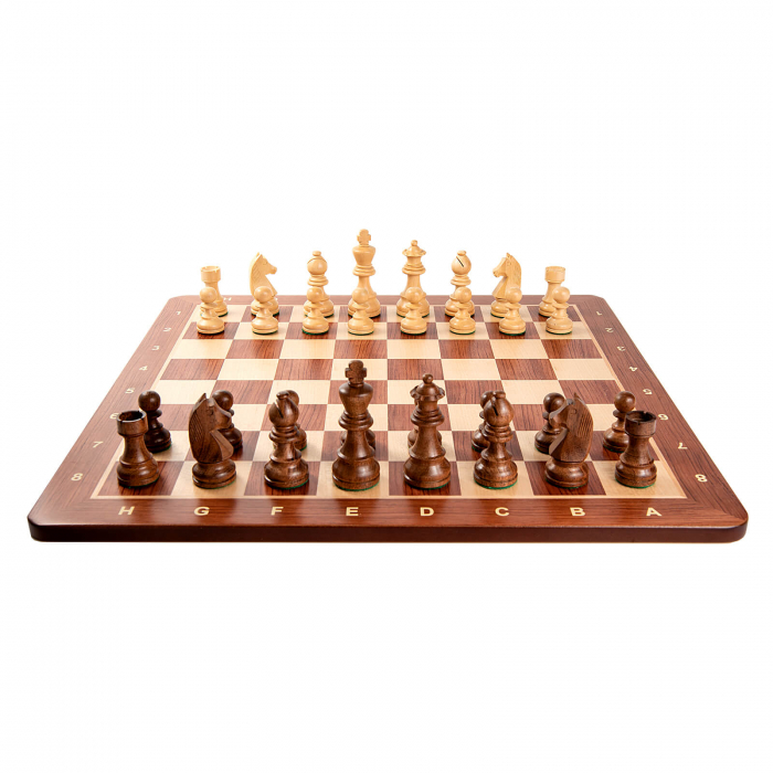 Piese sah Staunton 5 German Clasic cu tabla de sah padauk 5 [4]
