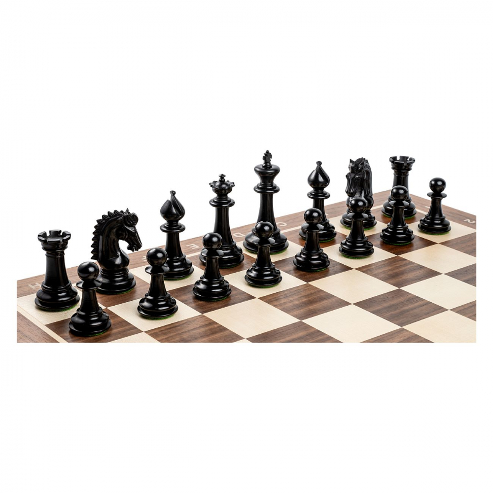 Piese sah Staunton 6 Orient cu tabla de sah nuc [3]