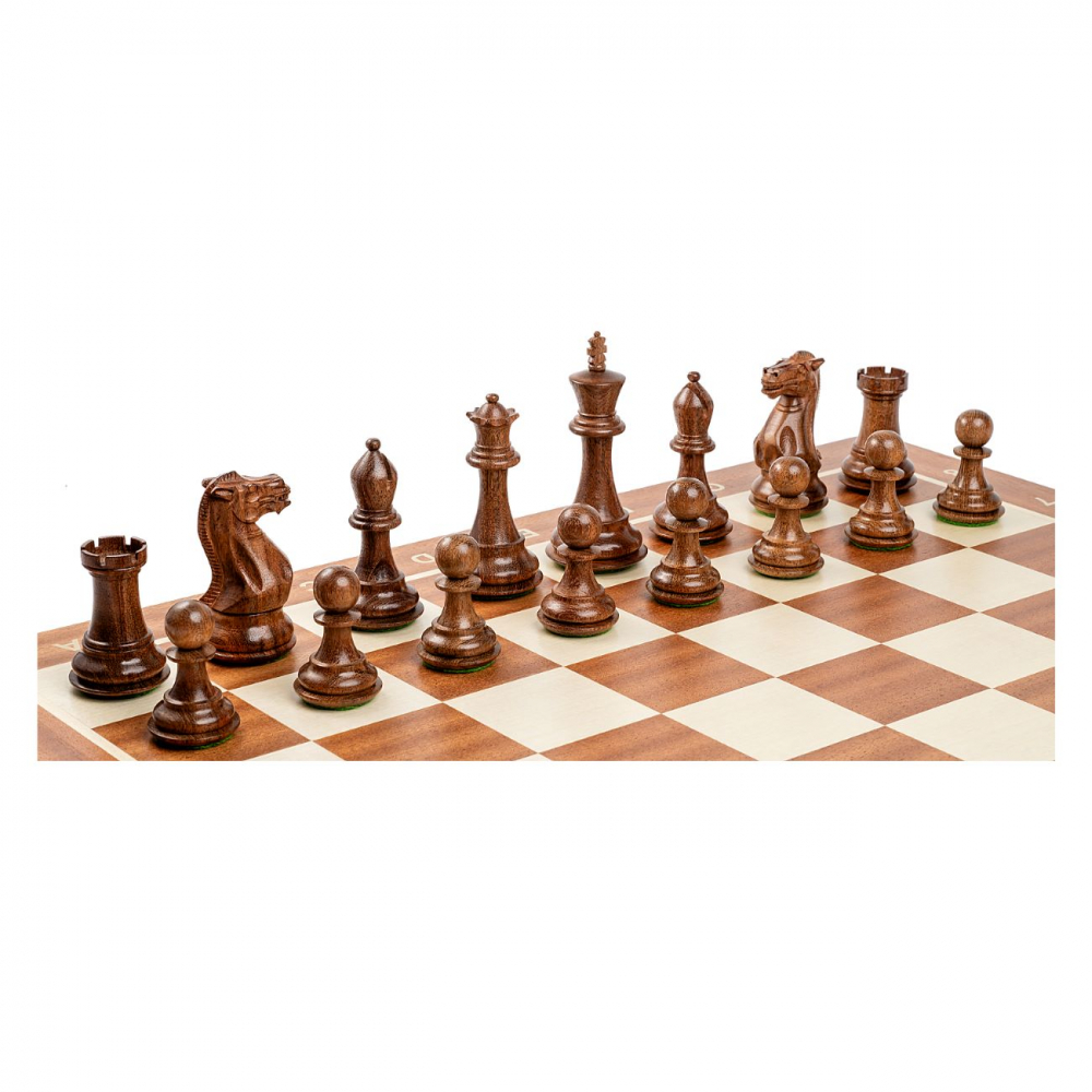 Piese sah Staunton 6 Stallion cu tabla mahon 55x55 cm [3]