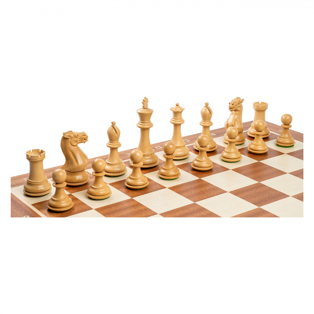 Piese sah Staunton 6 Stallion cu tabla mahon 55x55 cm [4]