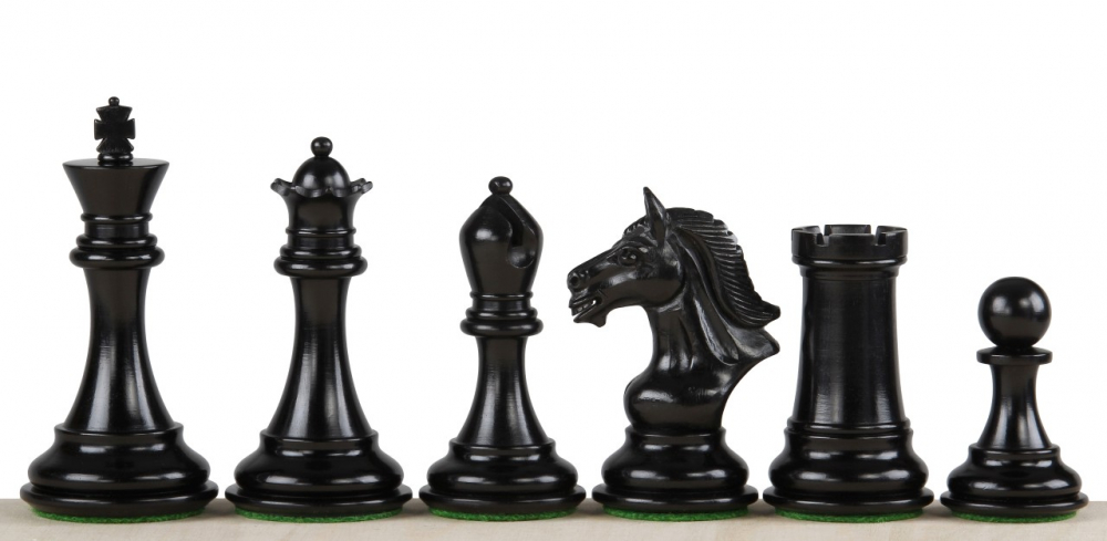 Piese sah Staunton 7 lemn  DERBY KNIGHT - Abanos [2]