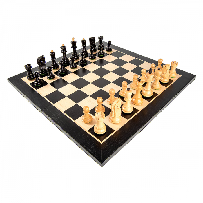 Piese Staunton 6 Zagreb cu Tabla pliabila negru/artar [3]