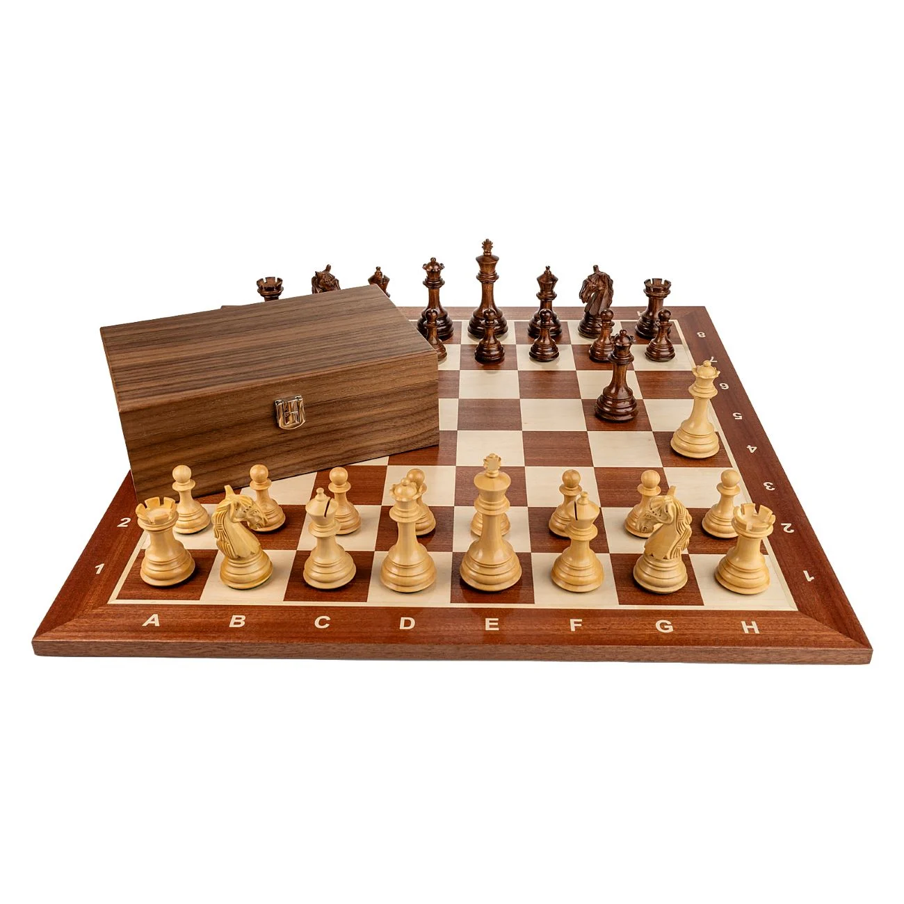 Piese Staunton 6 Columbia cu Tabla de lemn mahon 55 x 55 mm [3]