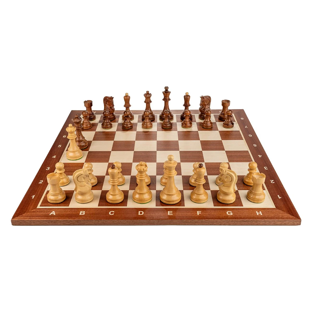 Piese Staunton 6 Dubrovnik cu Tabla de lemn mahon 55 x 55 mm [2]