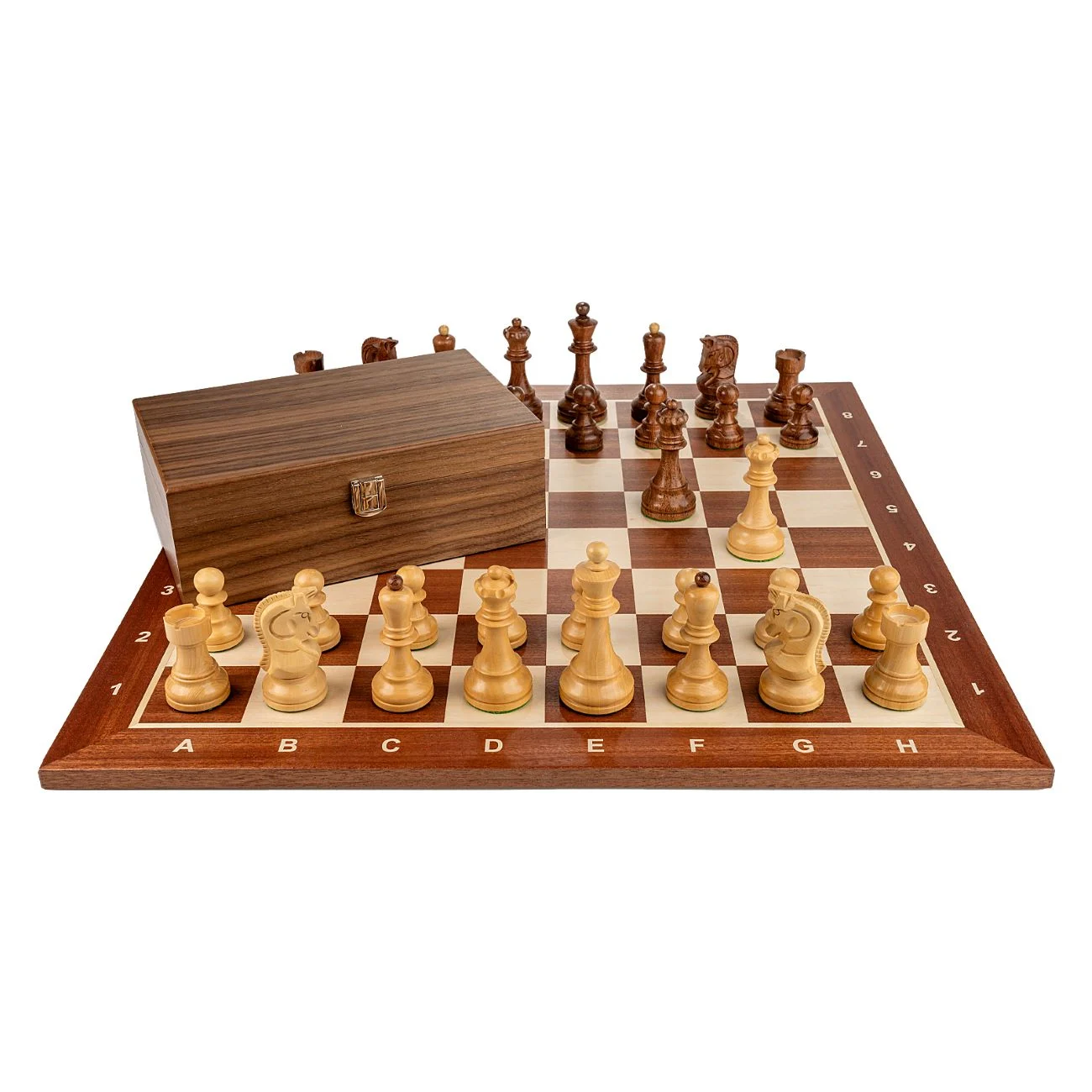 Piese Staunton 6 Dubrovnik cu Tabla de lemn mahon 55 x 55 mm [3]