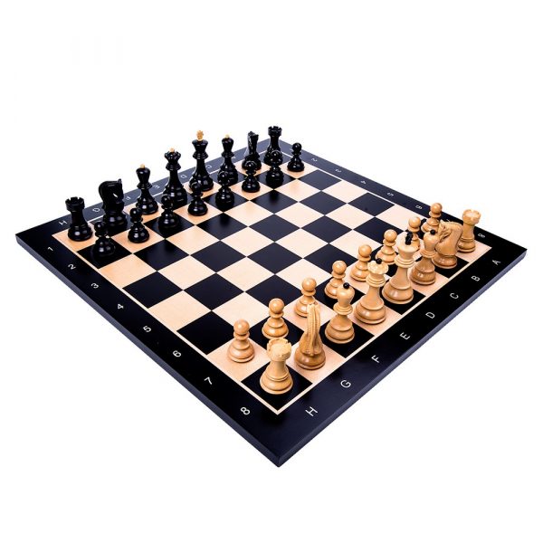 Piese Staunton 7 Zagreb cu tabla negru/artar [2]