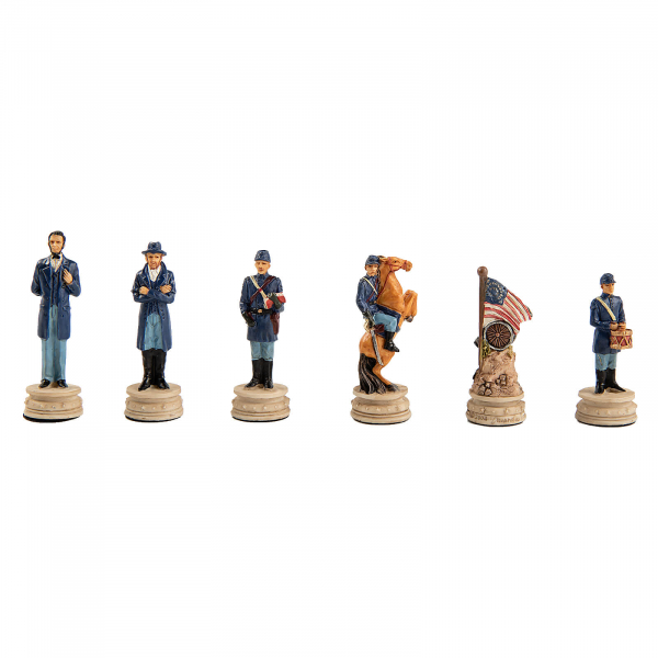 Piese sah tematice din ceramica - razboiul civil american (kh-4,3 cm)