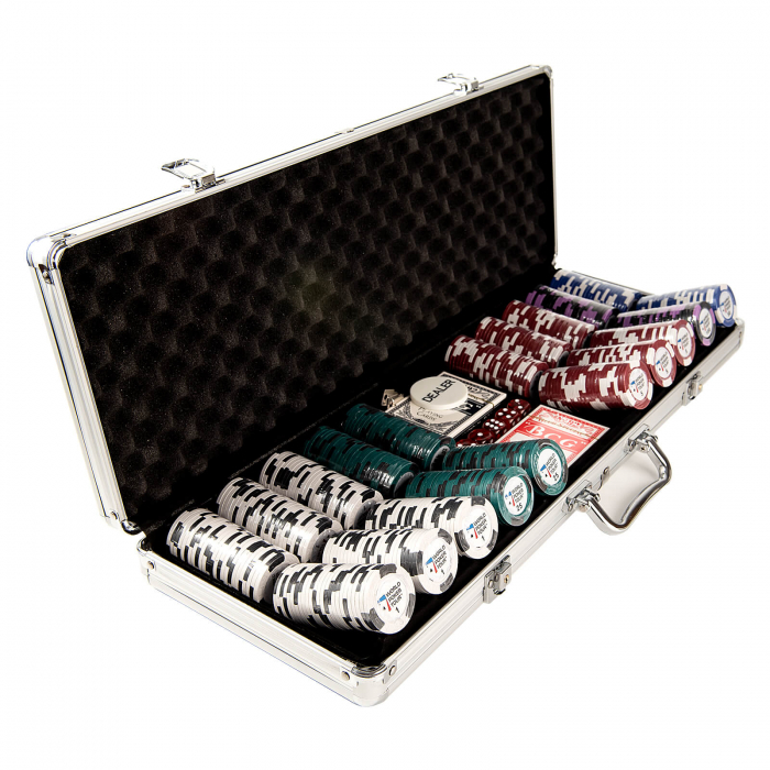 Set poker cu 500 chips-uri clay 14g model WPT si servieta din aluminiu [3]