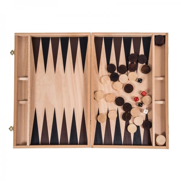 Set joc table backgammon 39 cm - Imperfect