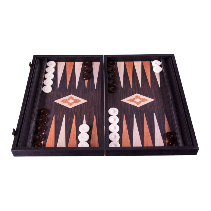 Set joc table backgammon - aspect lemn wenge, Large