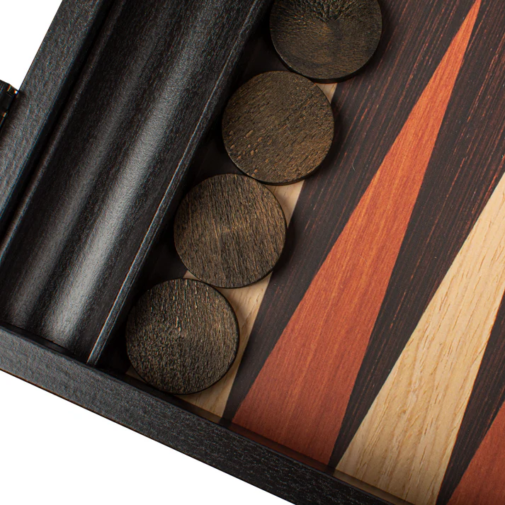 Set joc table/backgammon - aspect lemn wenge, Large [3]